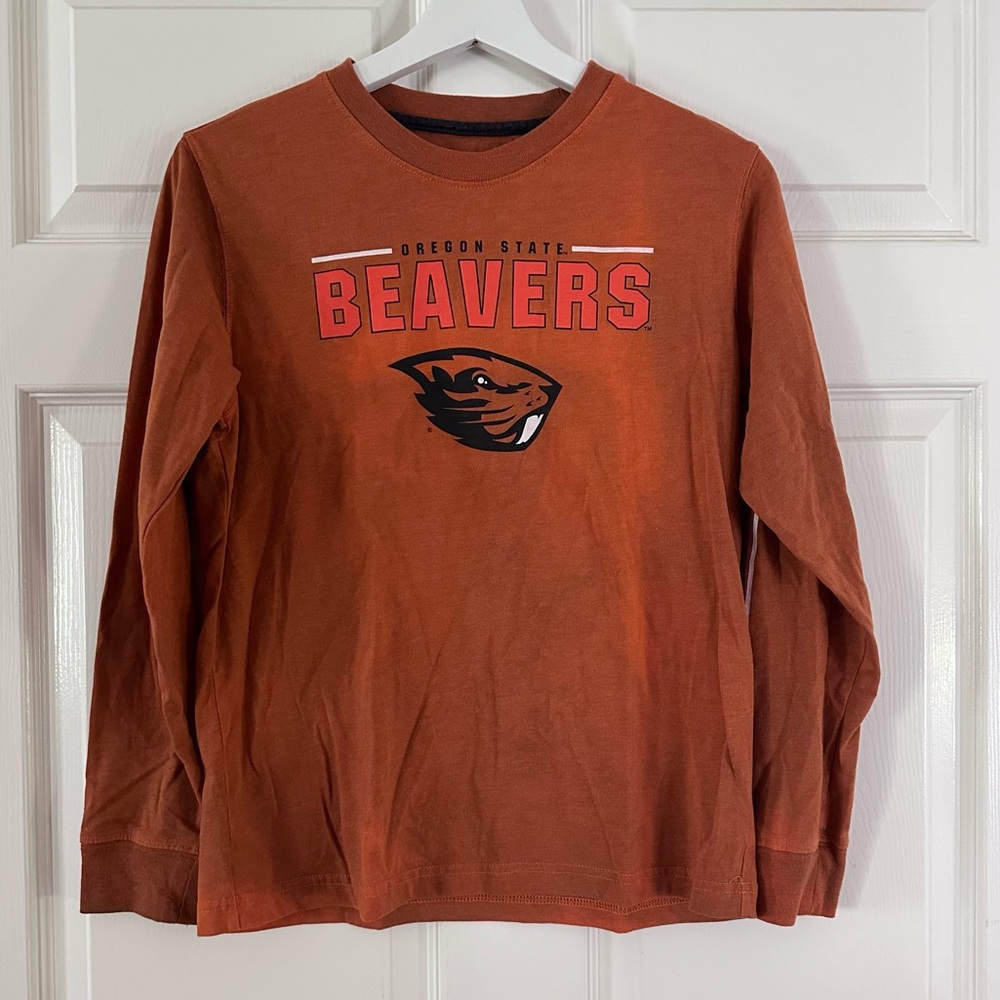 Colosseum OSU Oregon State Beavers Long Sleeve Shirt in Orange Blend